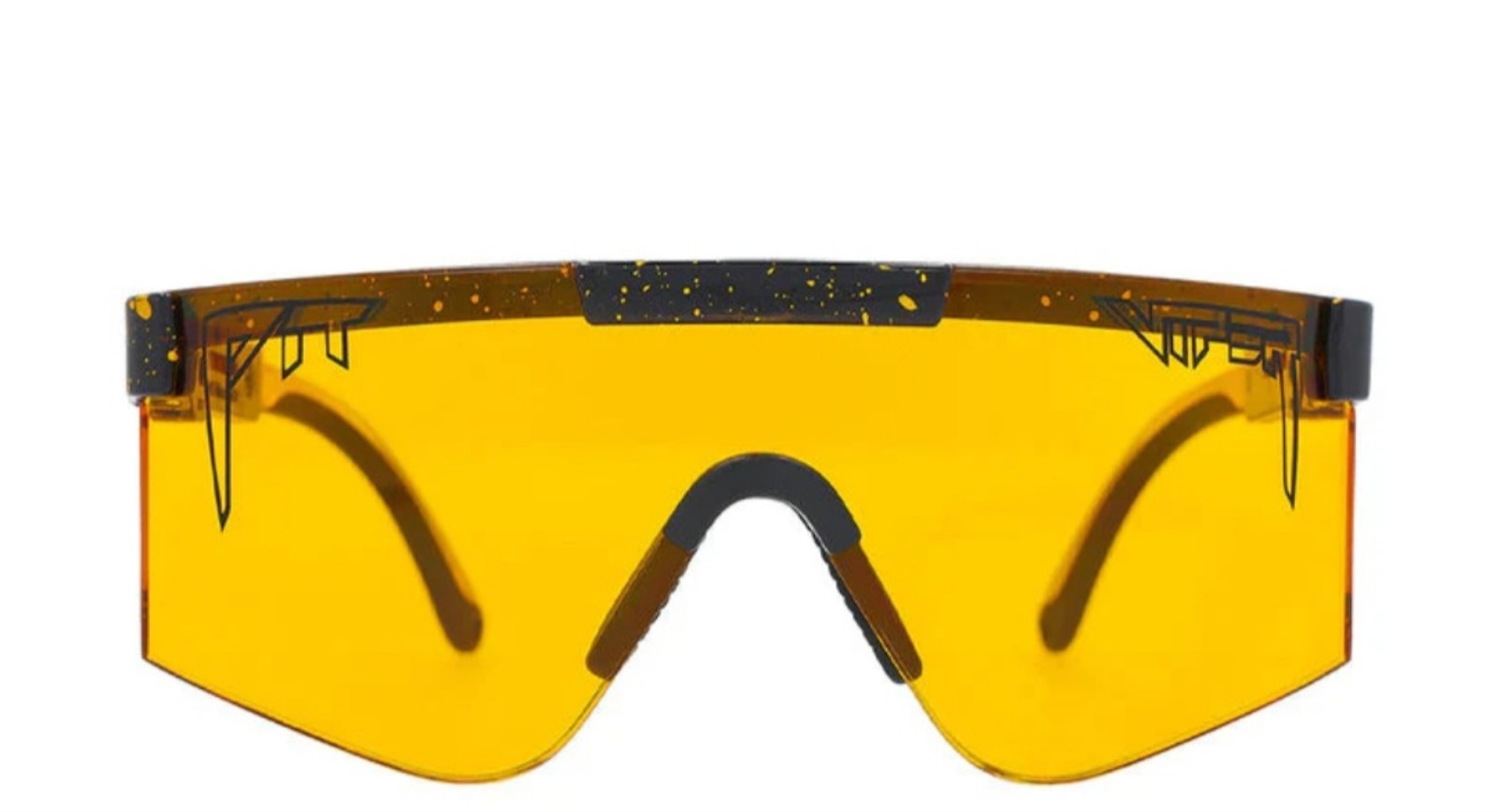 PIT VIPER the Crossfire 2000s Sunglasses Polycarbonate Yellow Lens New With Case