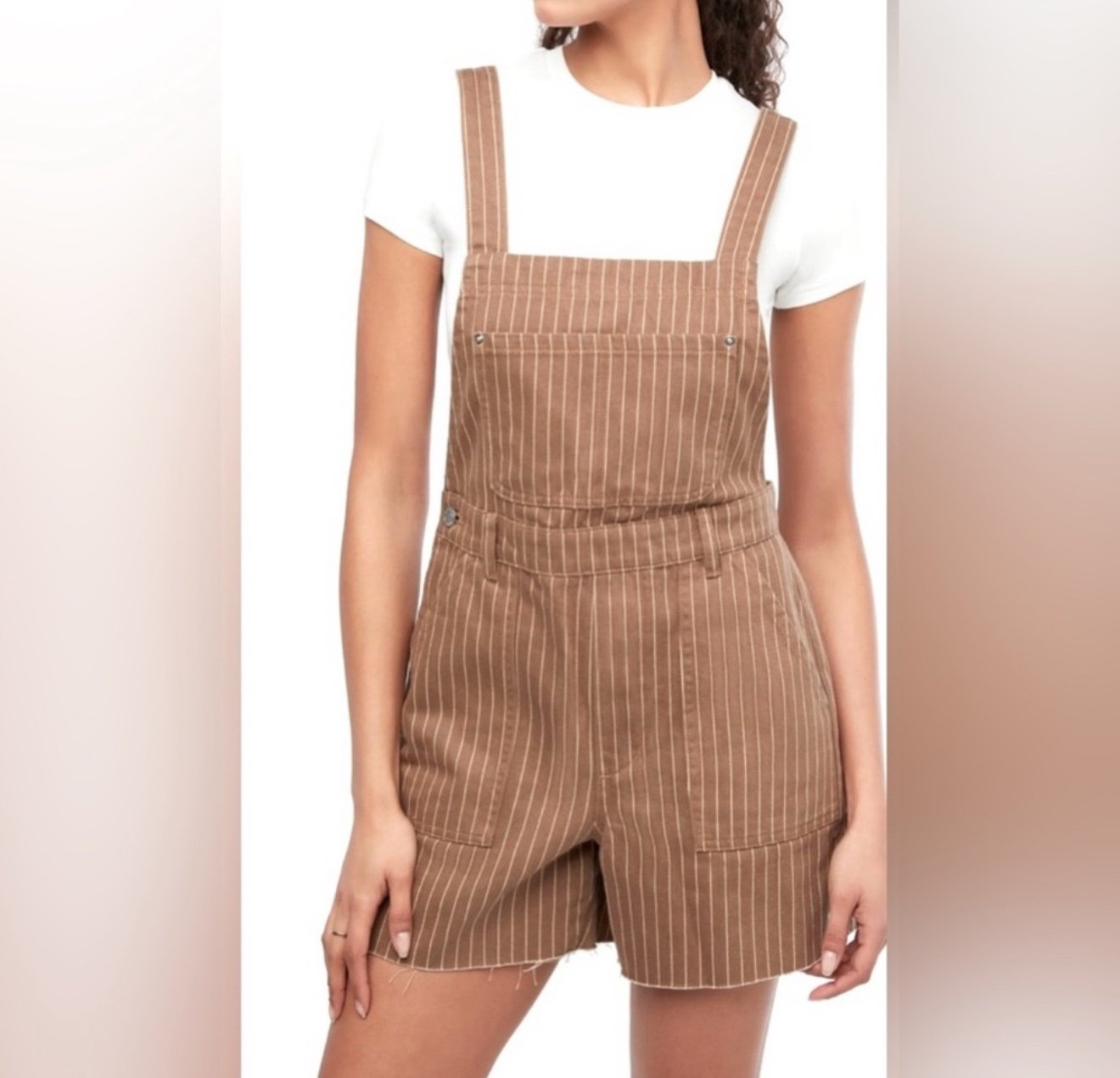 Split Overalls Shorts - MSRP 99