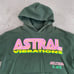 MNML Astral Vibrations Hoodie Men 3XL Ivy Green Pullover Graphic Print USA Made