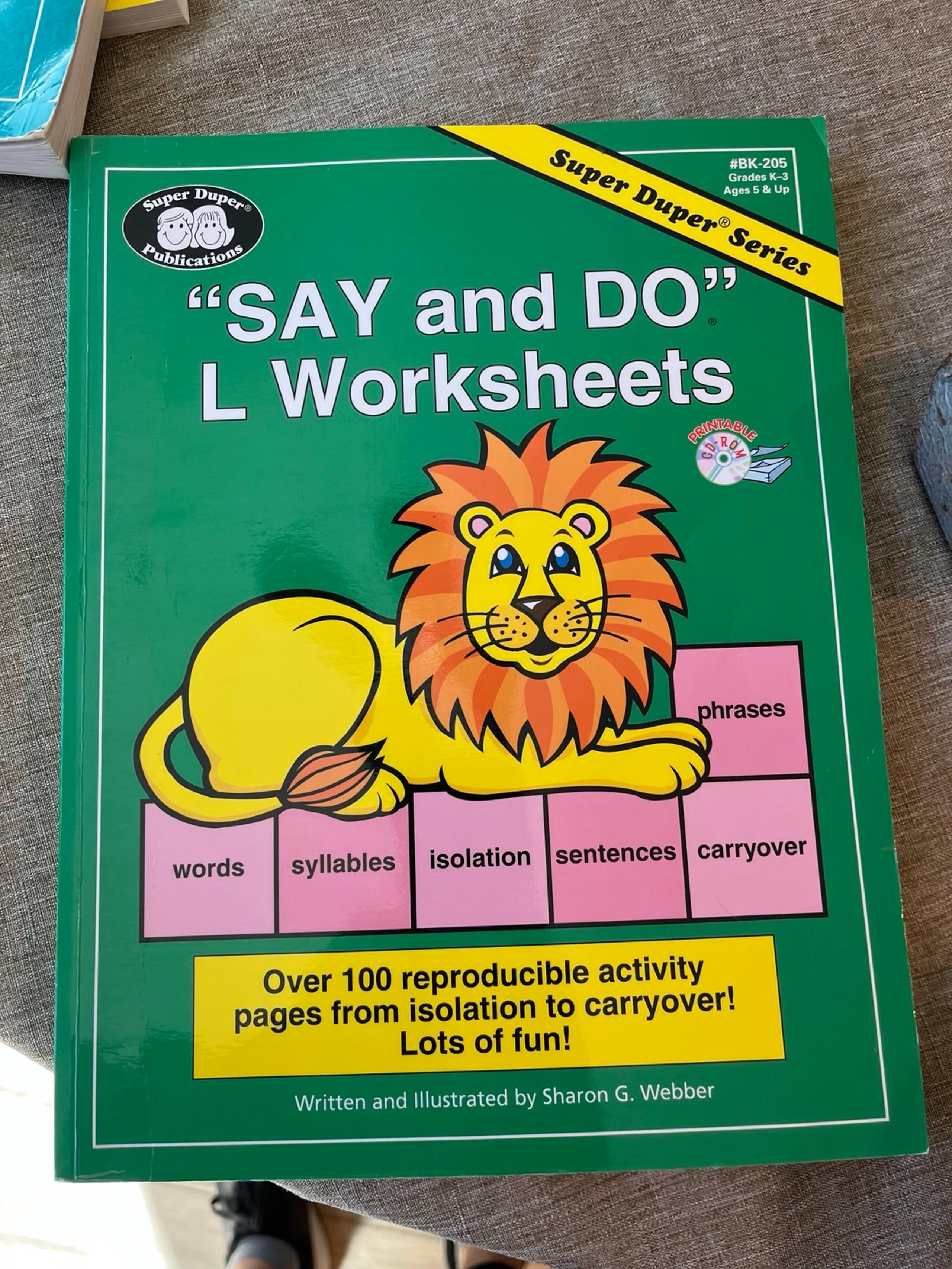 5 Say And Do Worksheet Workbooks and 1 Ask Answer