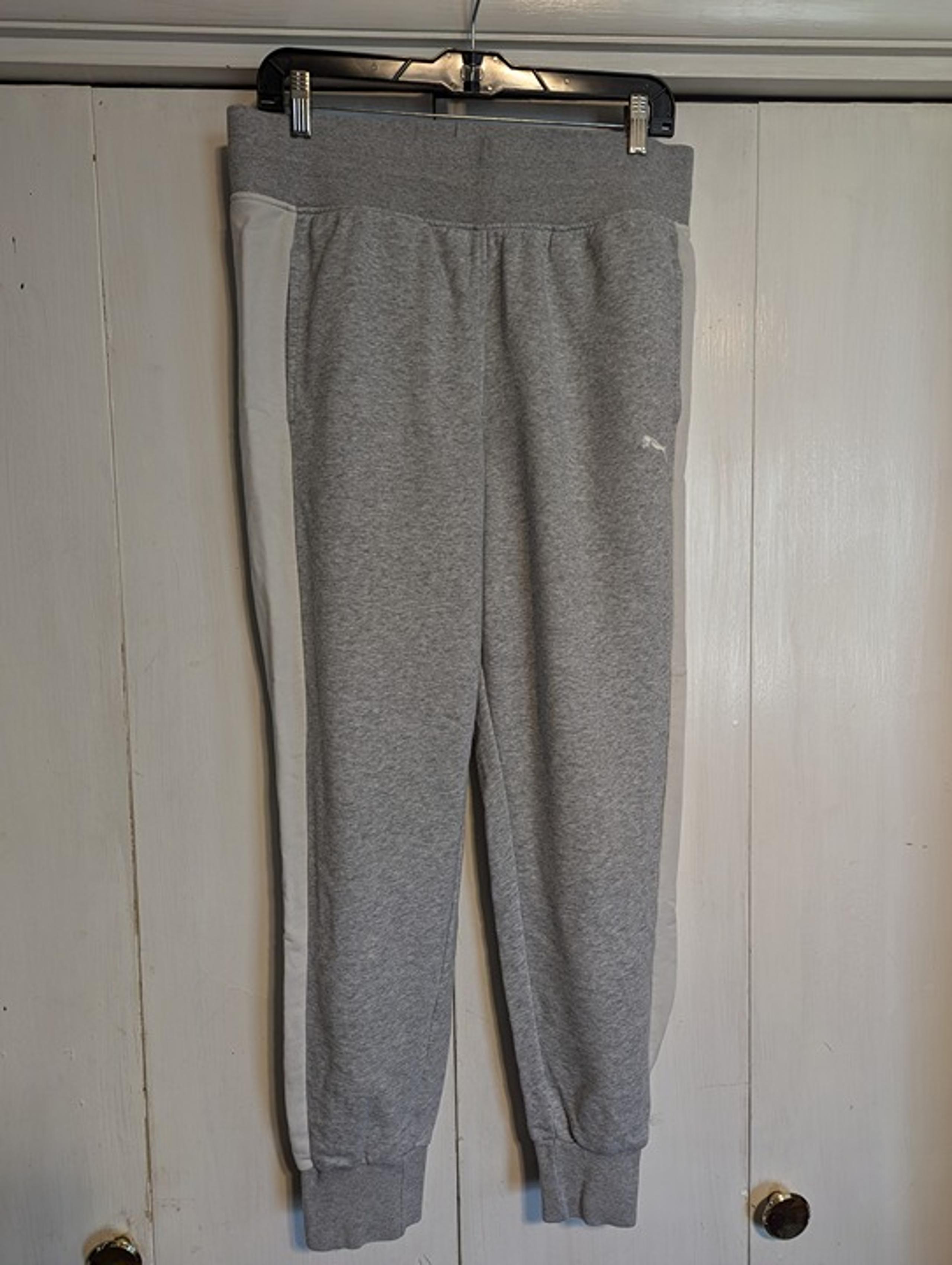Puma Grey and White Joggers