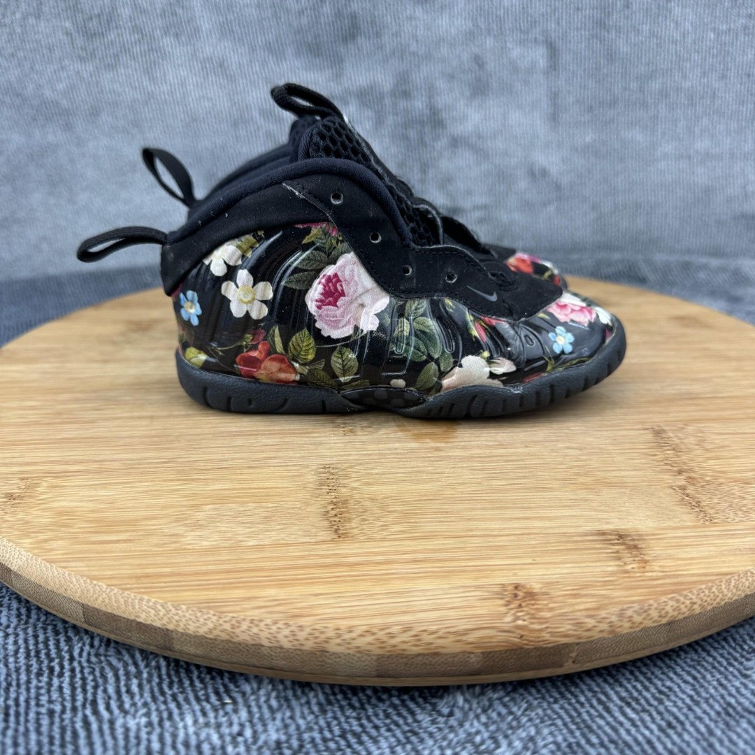 Nike Little Posite One Shoes Youth Size 7C Foamposite Floral GS AT8250-001