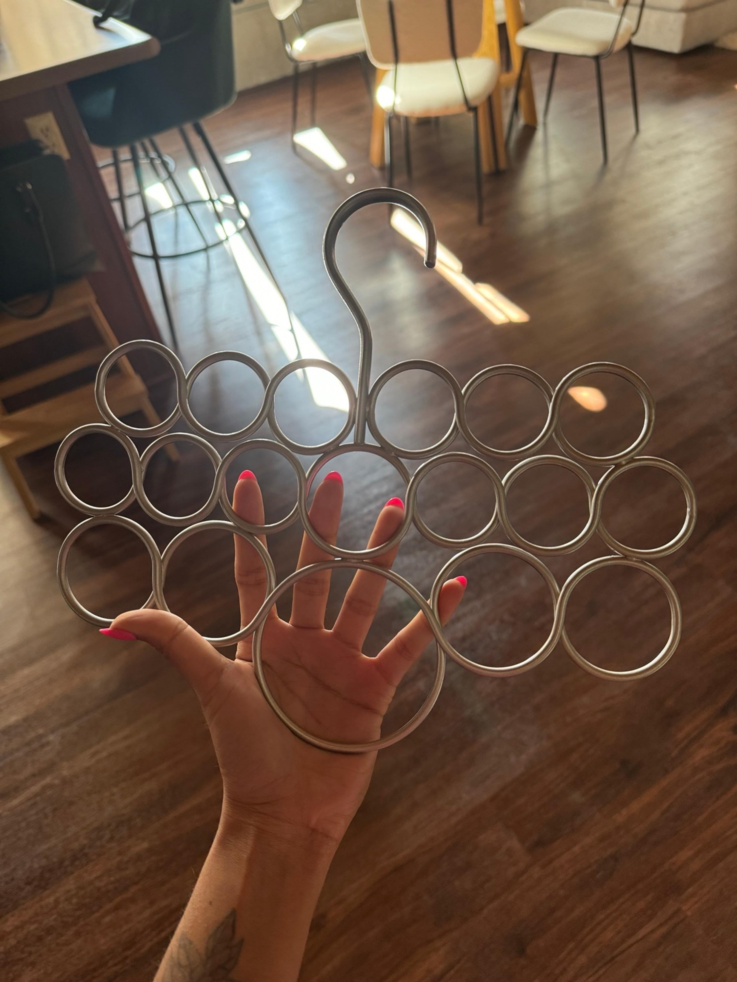 Scarf ring organizer