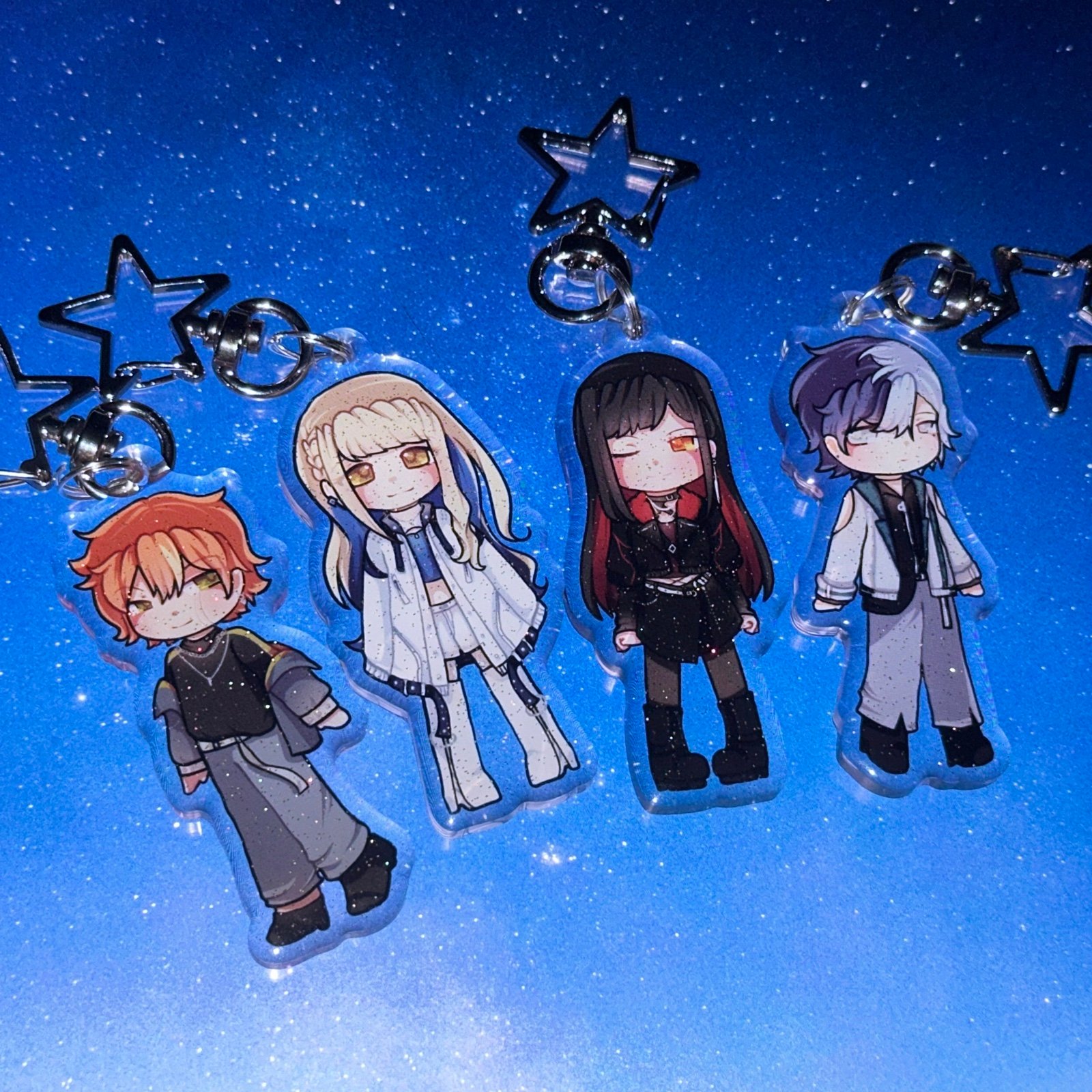 Full Set Project Sekai Eternal Bout Event Glitter Epoxy Keychain