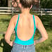 80s 90s Vintage Longitude One Piece Swimsuit