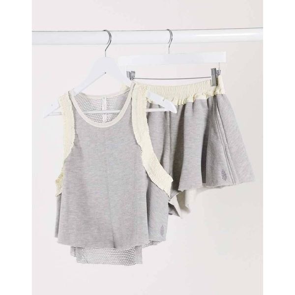 Free People Ruff Em Up Tank and Short Set