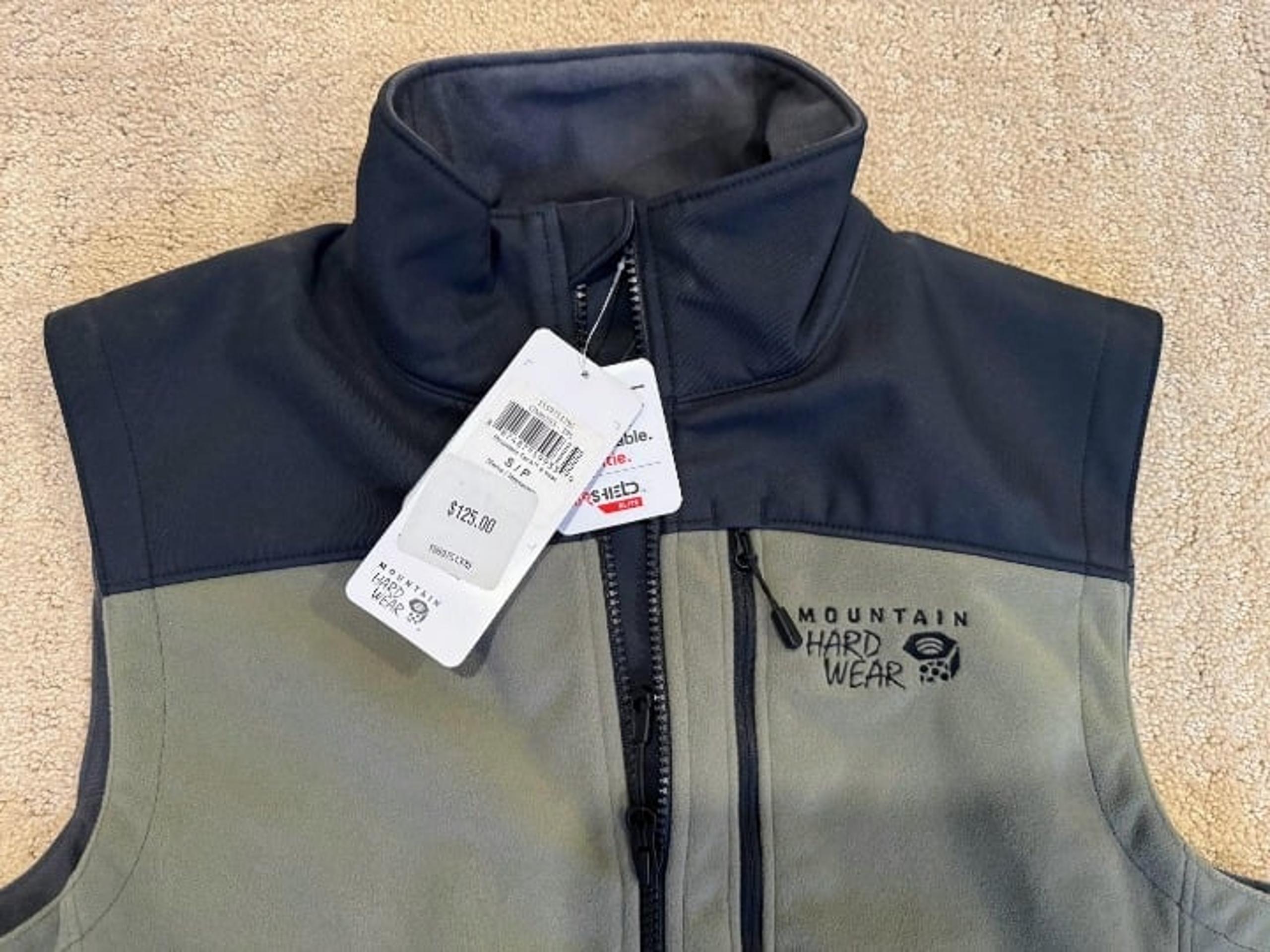 Vest Mens Small S Olive Tech 2 Full Zip Jacket (1 of 2) - Mountain Hardwear