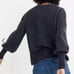 MADEWELL | Dashwood Balloon Sleeve V-neck Sweater - [Small, Charcoal Gray]