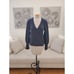 MADEWELL | Dashwood Balloon Sleeve V-neck Sweater - [Small, Charcoal Gray]