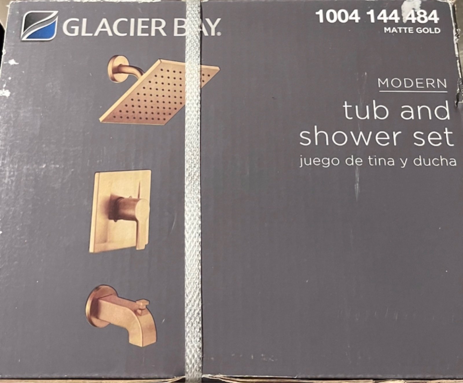 Glacier Bay Golden Bath Tub Shower Set
