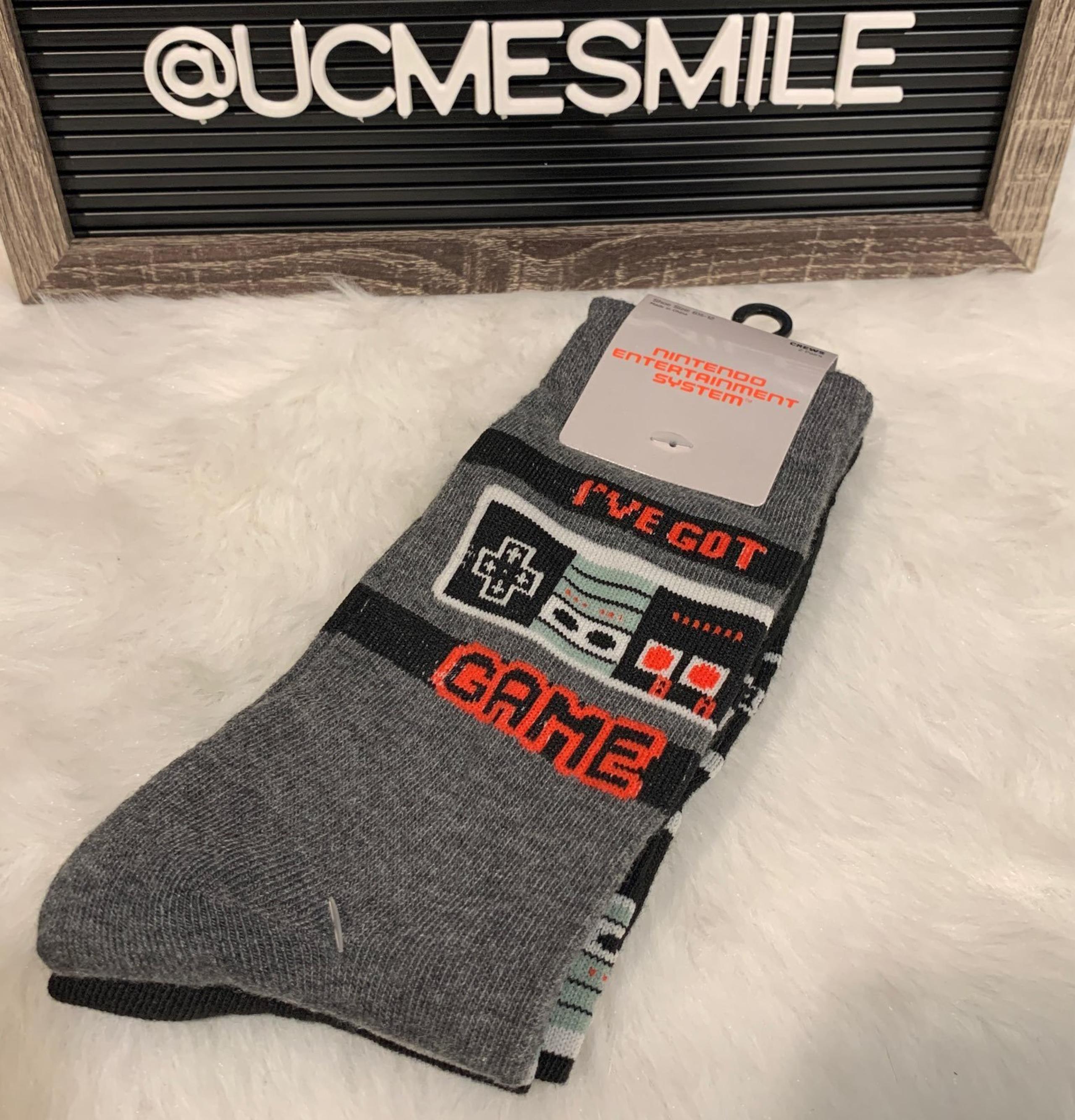 Official Nintendo Gaming Crew Socks