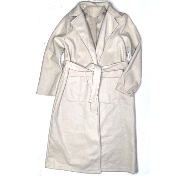 20-60代からのファッション通販  Belted XL Beige Trenchcoat Long ジャケット・アウター