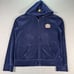 Paul Frank Hoodie Sweatshirt Womens 2XL Blue Monkey Patched Soft Velvet Cotton