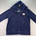 Paul Frank Hoodie Sweatshirt Womens 2XL Blue Monkey Patched Soft Velvet Cotton