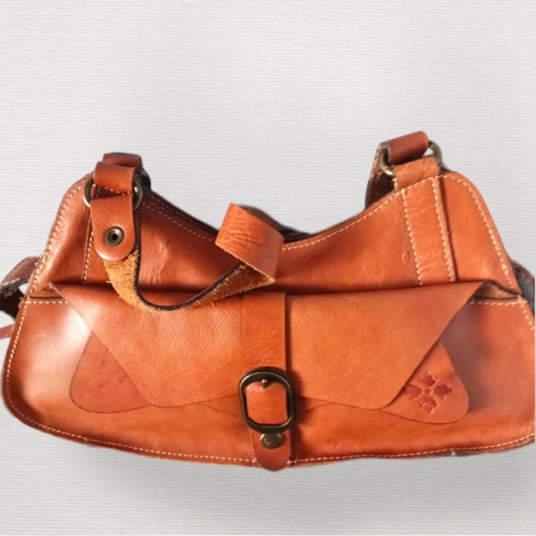 PATRICIA NASH ZURIGO Saddle Western Hobo Shoulder Satchel Bag Italian Leather