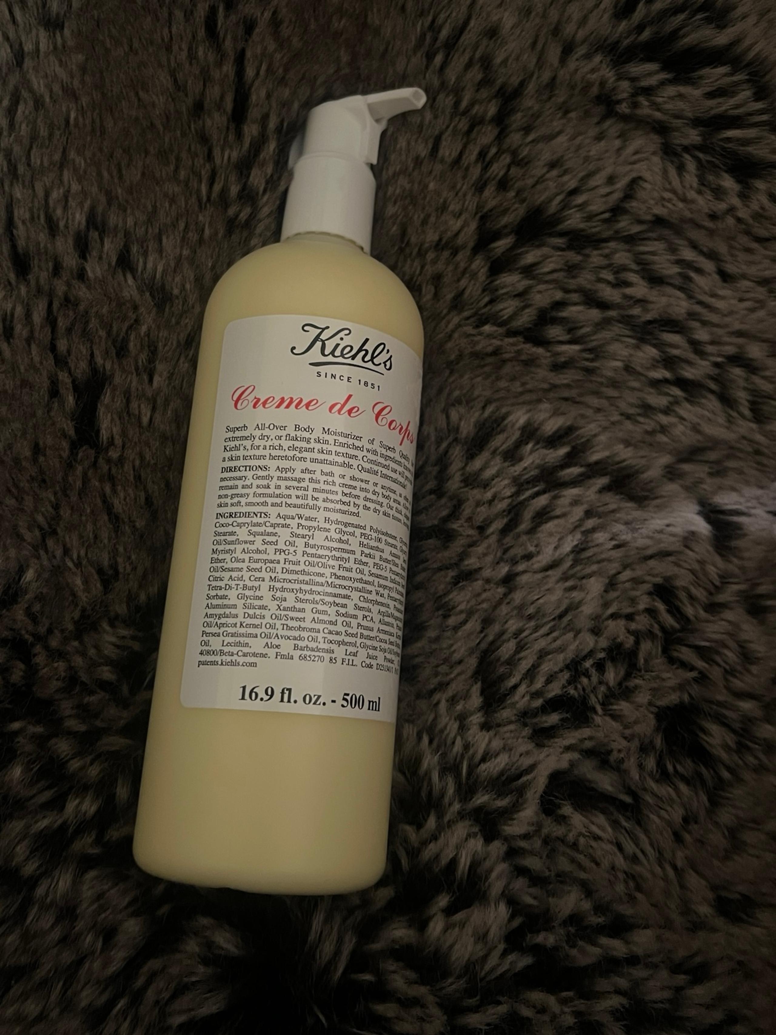 KIEHL'S SINCE 1851 Crème de Corps Hydrating Body Lotion 16.9 floz / 500 ml