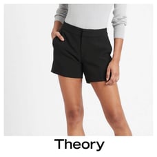 Theory Trouser Black Shorts Size 28