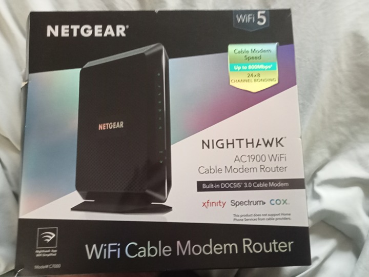 NetGear Nighthawk Dual-Band AC1900 Router with 24 x 8 DOCSIS 3.0 Cable Modem
