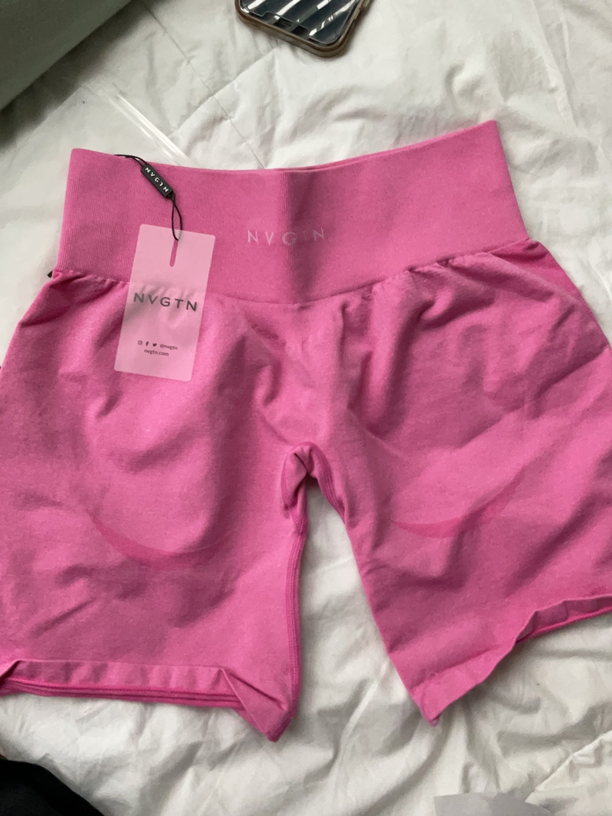NVGTN contour shorts bubblegum pink