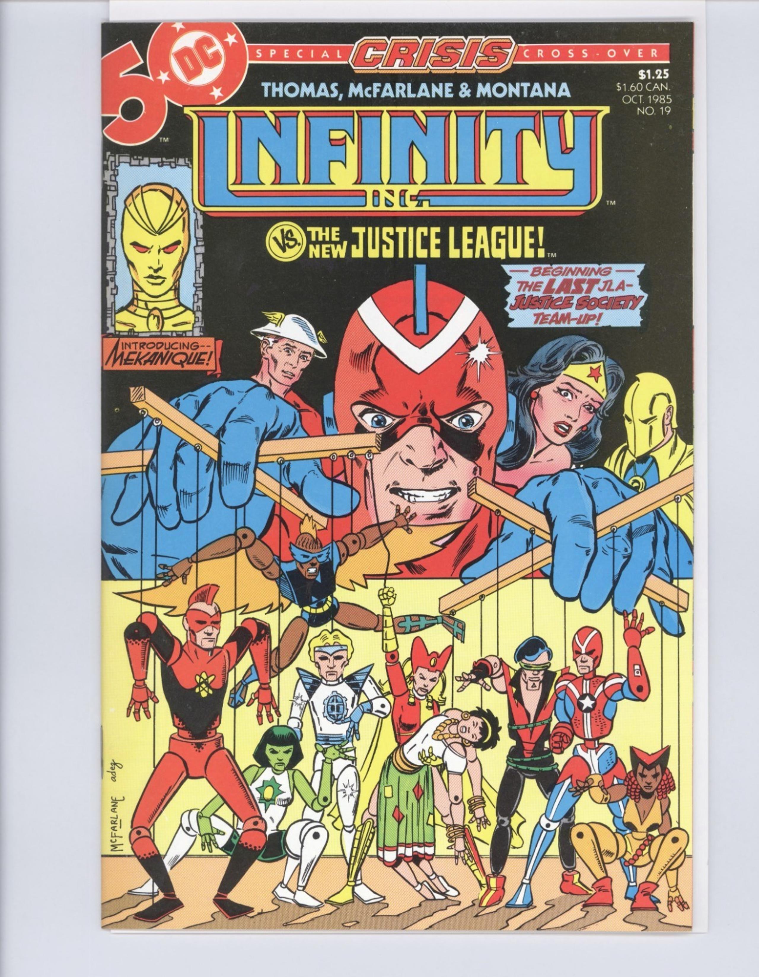 Infinity Inc. #19 (1984 DC 1st Series) Early Cover & Art by Todd McFarlane - DC Comics