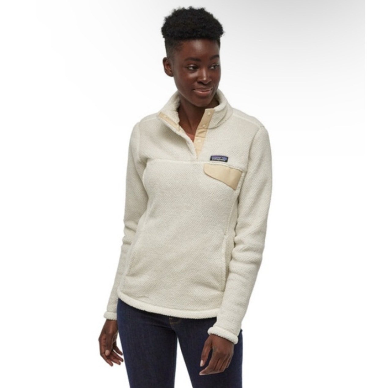 Patagonia Women's Re-Tool Snap-T® Pullover / Sweater - White / Cream - S