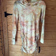 Purusha people snowdrop dress/hoodie HAND DYED!