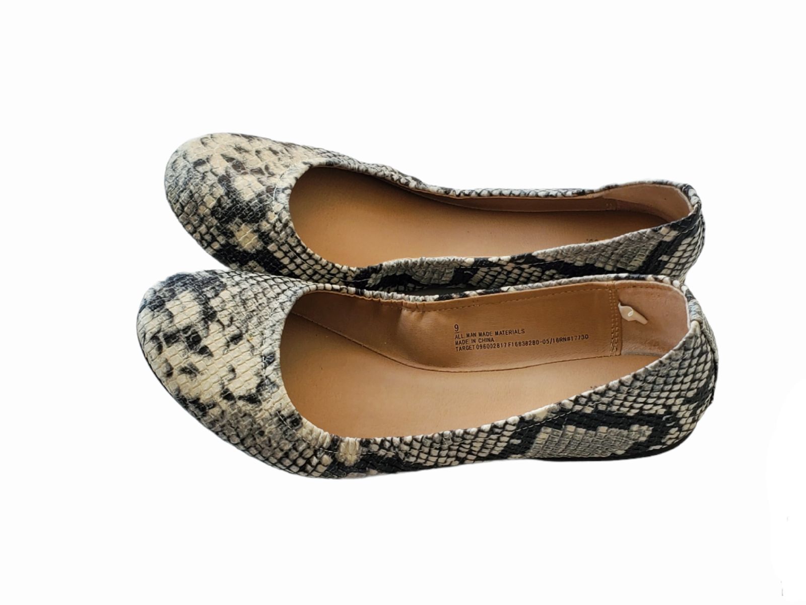Snakeskin flats cheap target