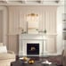 VONLUCE Bathroom Light Fixtures, 3-Light Bathroom Vanity Light with Globe Glass