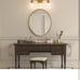 VONLUCE Bathroom Light Fixtures, 3-Light Bathroom Vanity Light with Globe Glass
