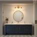 VONLUCE Bathroom Light Fixtures, 3-Light Bathroom Vanity Light with Globe Glass