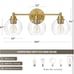 VONLUCE Bathroom Light Fixtures, 3-Light Bathroom Vanity Light with Globe Glass