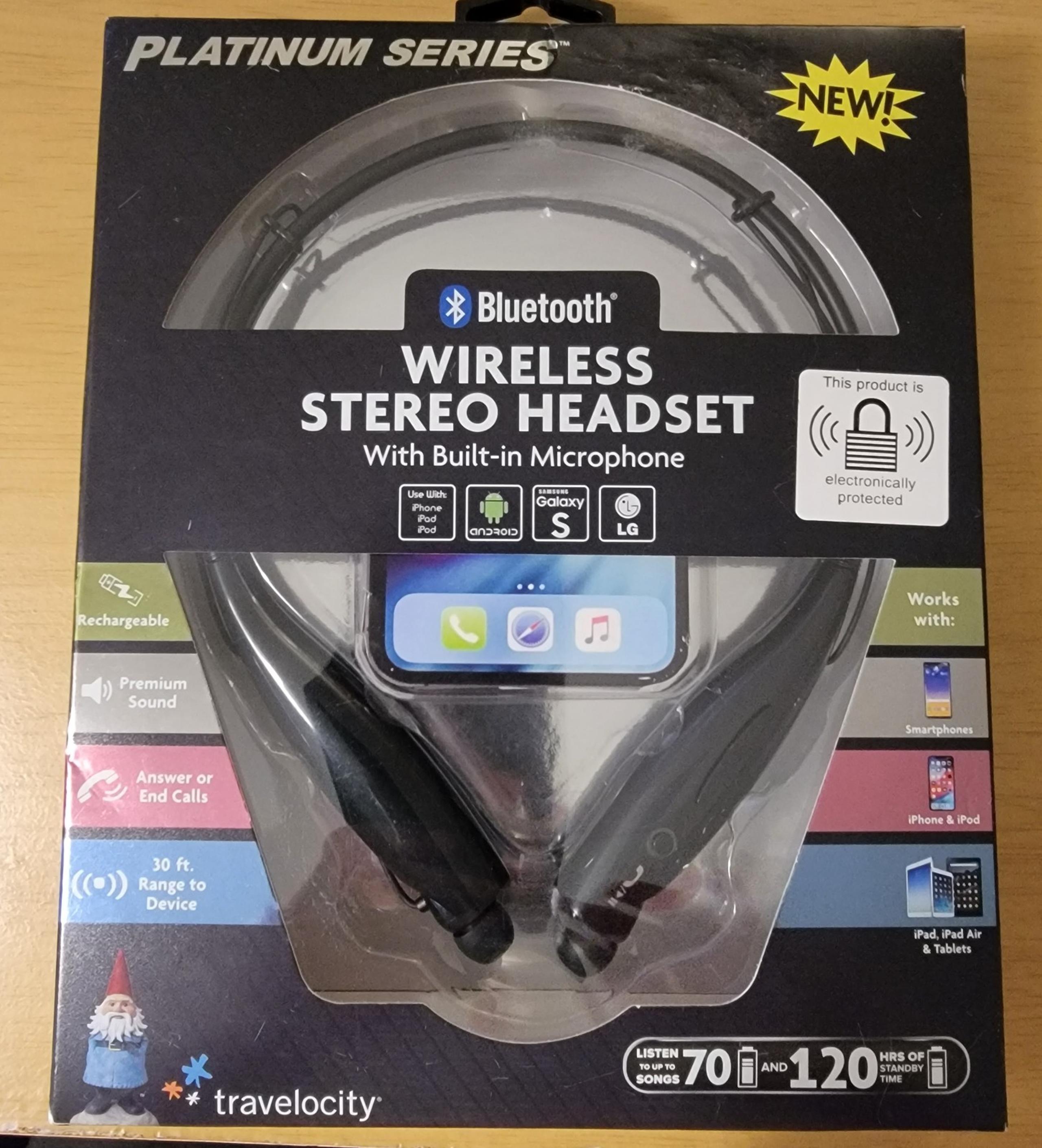 Wireless Stereo Headset w/ Mic