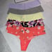 (M) 5pk THONG PINK Victoria’s Secret No Show Panty Underwear