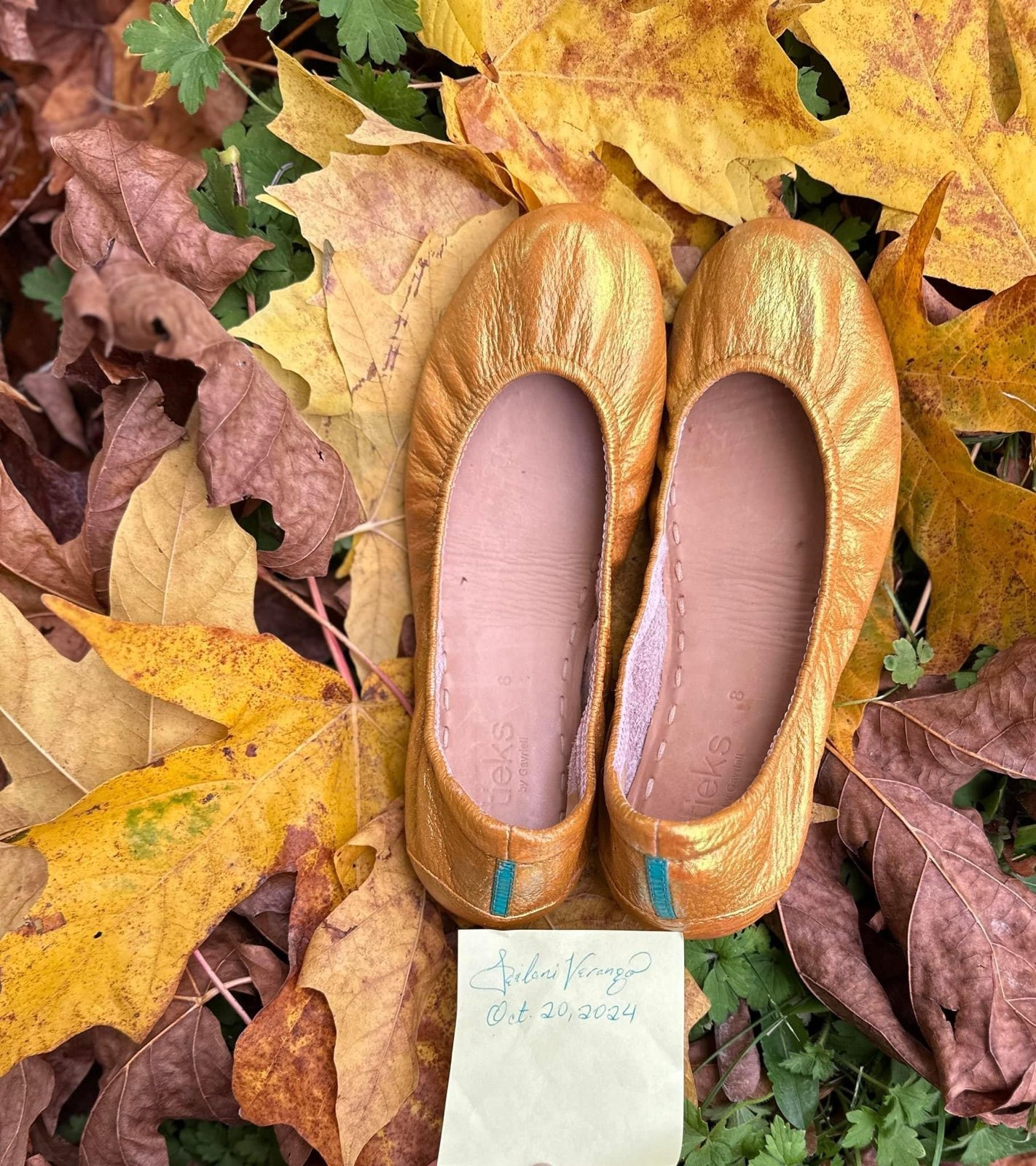 Custom Tieks Sz 8 Golden Mustard