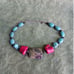 Boho Rocker Turquoise And Coral Skull Bead Choker Necklace Real Stone Jasper
