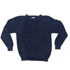L.L. Bean Roll Neck Fisherman Sweater Mens Large Vintage made in Madagascar