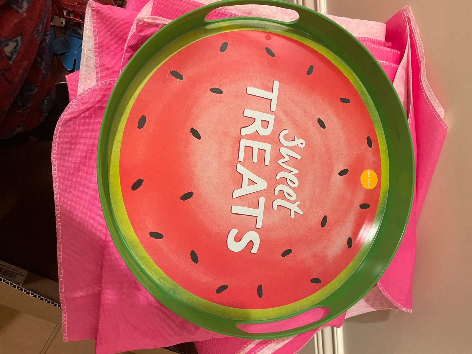 BRAND NEW CELEBRATE SUMMER WATERMELON TRAY