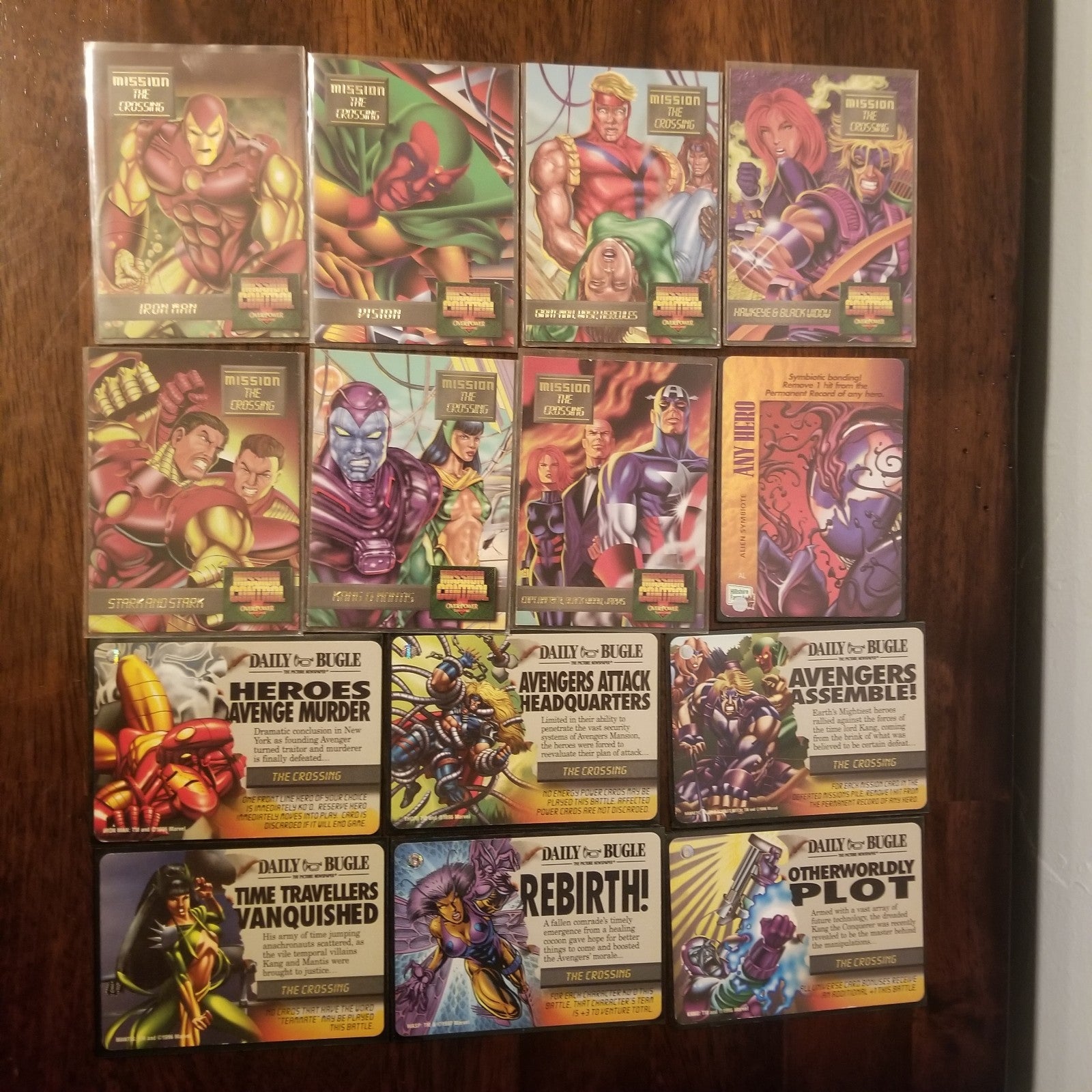 The Crossing Marvel OverPower Card Game LOT (82 cards)