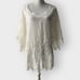 Anthropologie Eberjey Castaway Cover Up Tunic Swim White Cotton Lace Size S/M