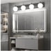 Aipsun Bathroom Light Fixtures, 4 Lights Matte Black Vanity Light, Modern Wall S