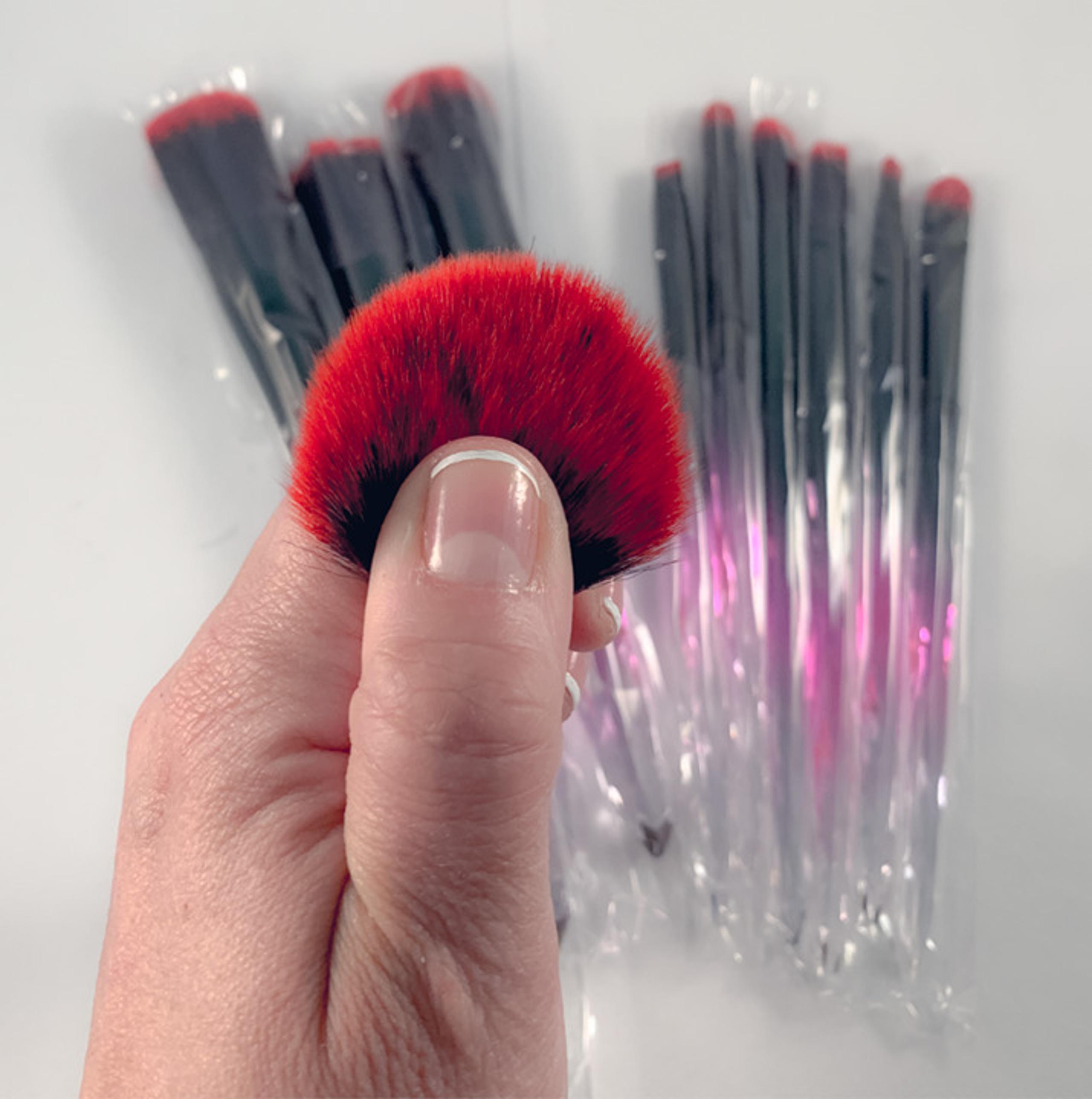 10pc Glam Makeup Brush Set