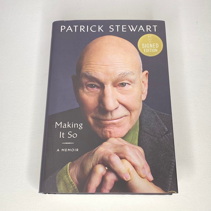 Making It So Patrick Stewart Autographed Hardcover Memoir Book Signed Edition