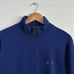 Polo Ralph Lauren Pony Logo 1/4 Zip Fleece Sweater Sweatshirt Blue Red Size XL
