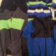 Fleece Pullover Tops for Boys Size 5/6 lot is 4 in 1