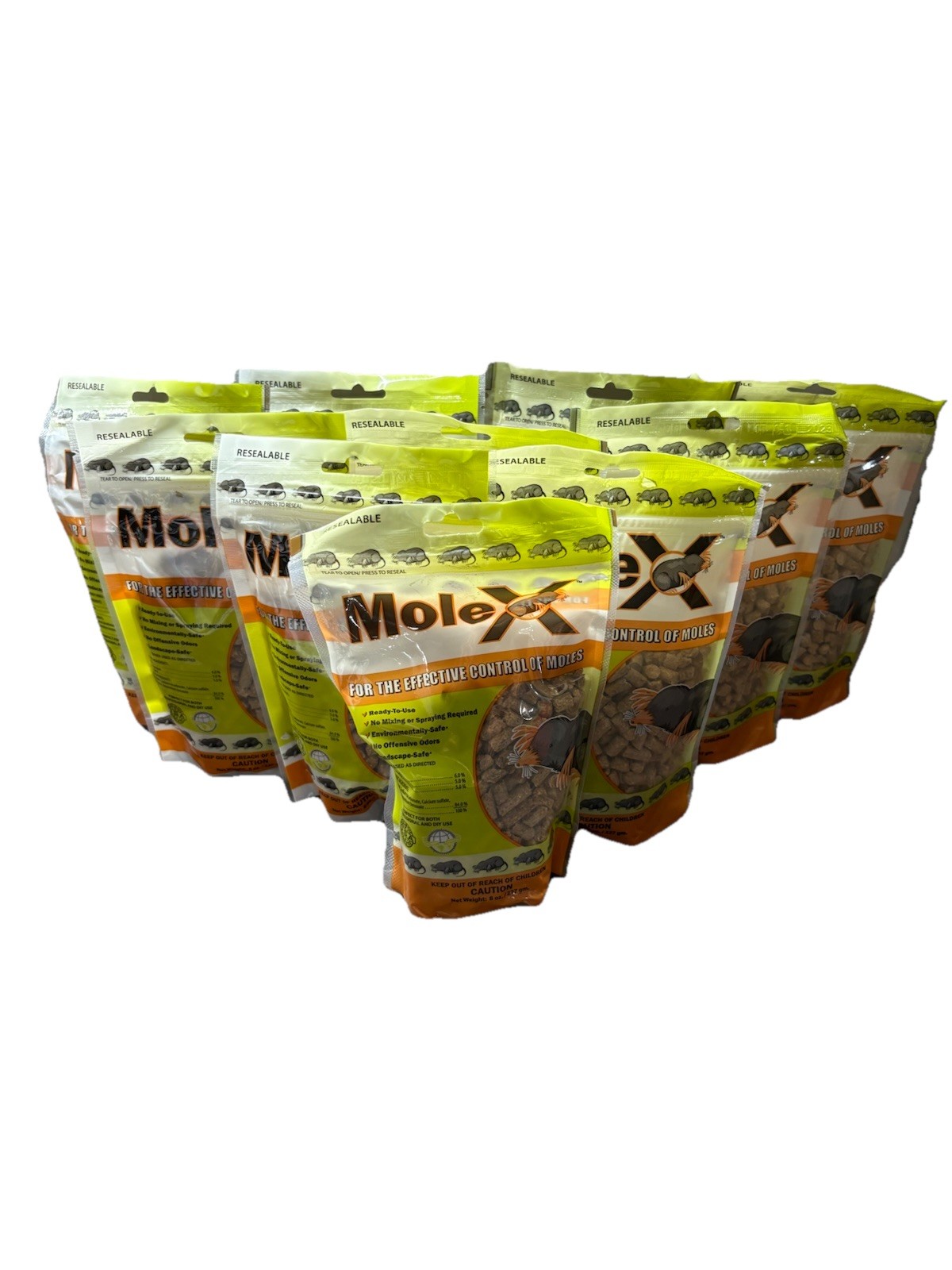 10 Mole X Repelling Control Pellets 8 oz. each Environmentall y Safe New