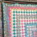 Vintage Trip Around The World Tie Quilt 78” X 83”
