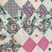 Vintage Trip Around The World Tie Quilt 78” X 83”