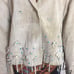 BoHo Western Suede Jacket Fringe L