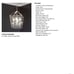Ferndale 60W 4-Light Pendant in Polished Nickel • Signature Hardware