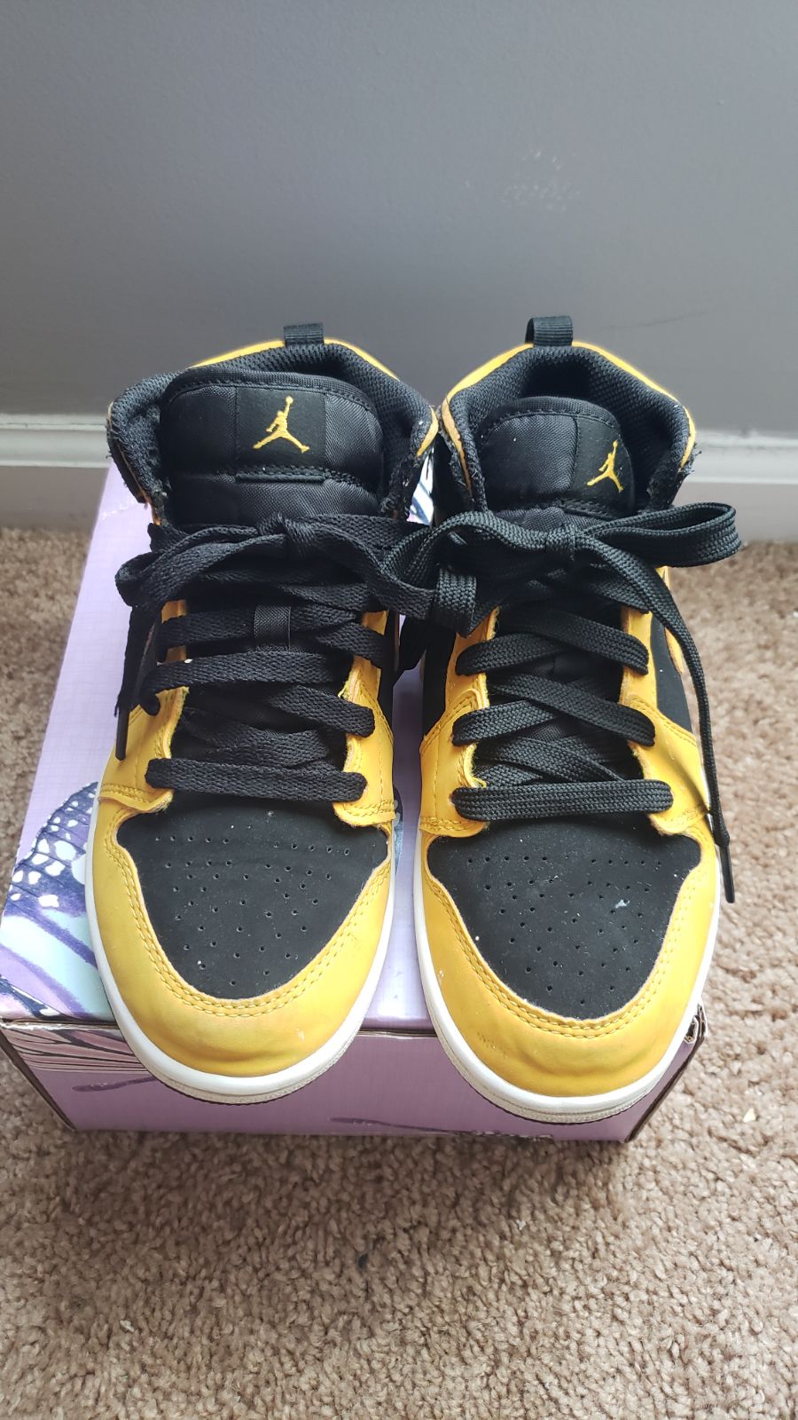 Nike Kids Air Jordan 1 Retro Mid Reverse New Love 640734-071 Size 2